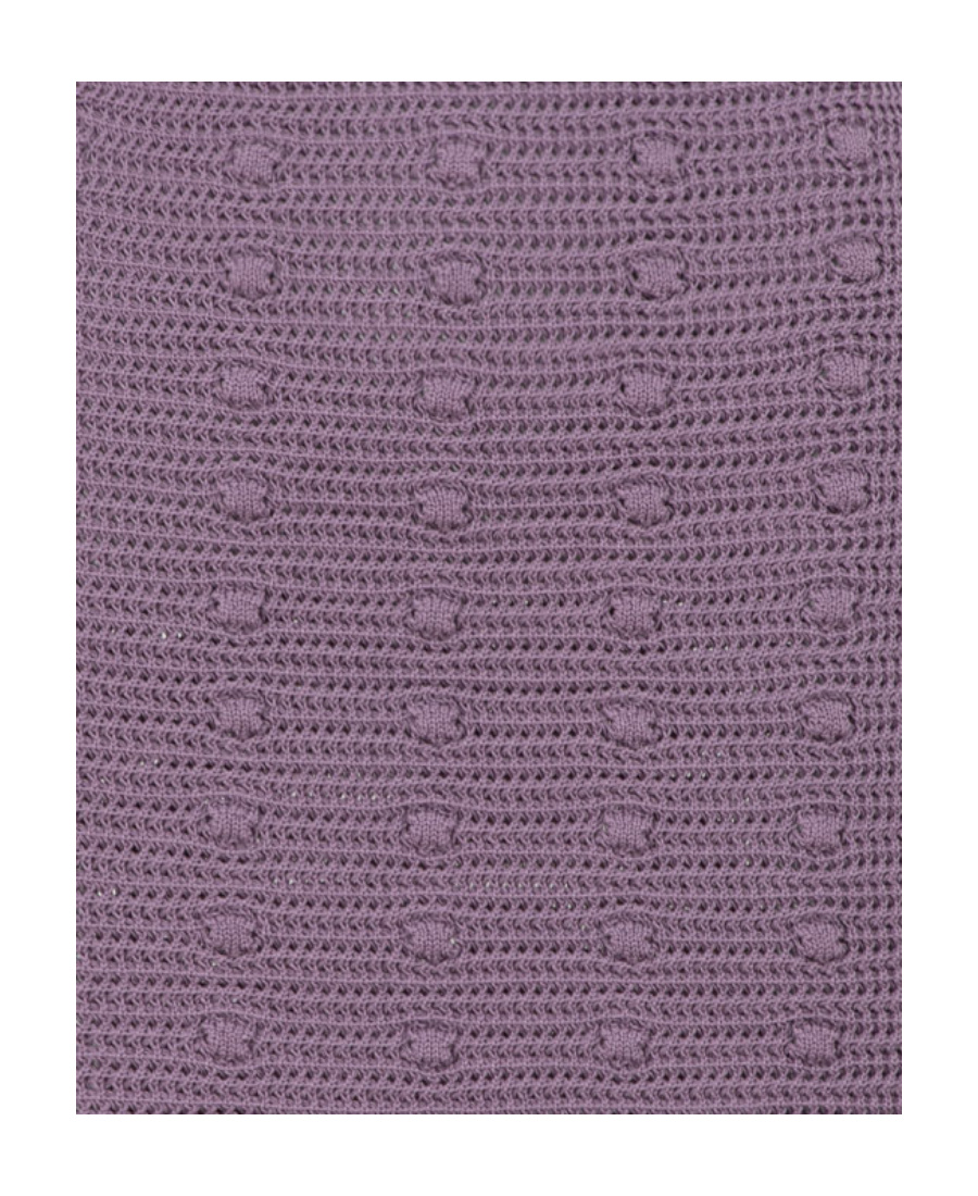 Bottega Veneta Knitted Mini Skirt In Purple