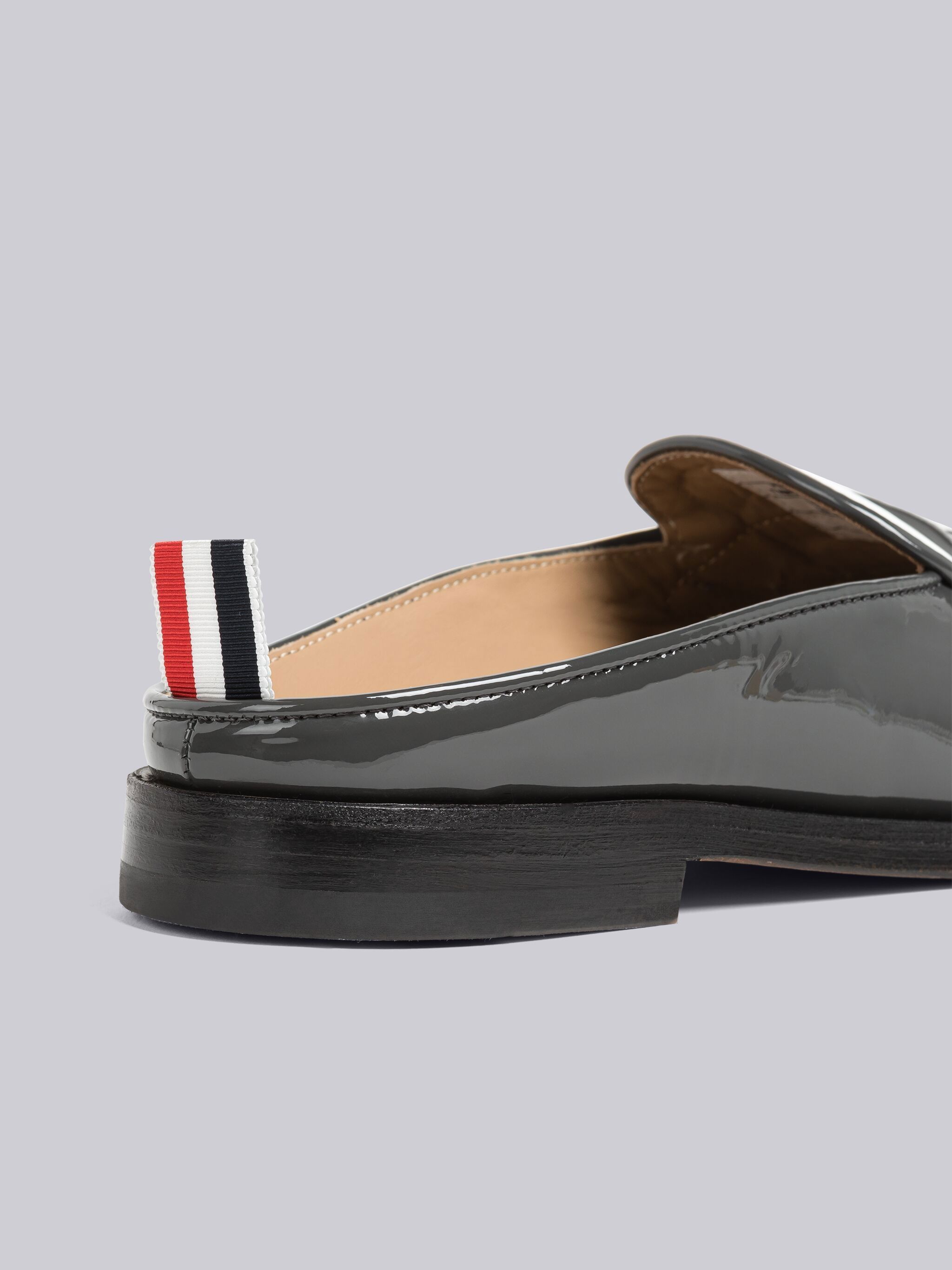 Thom Browne Varsity Penny Loafer With 2 Cm Heel In Black