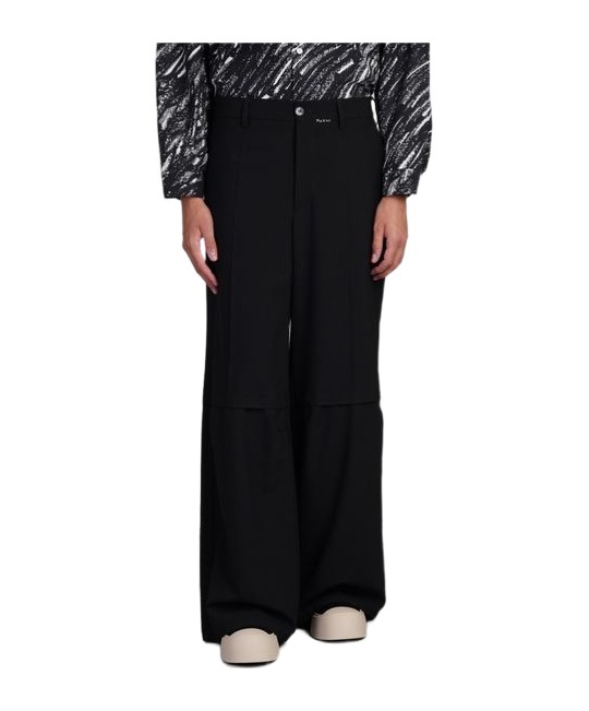 Marni Pants In Black Cotton In Black