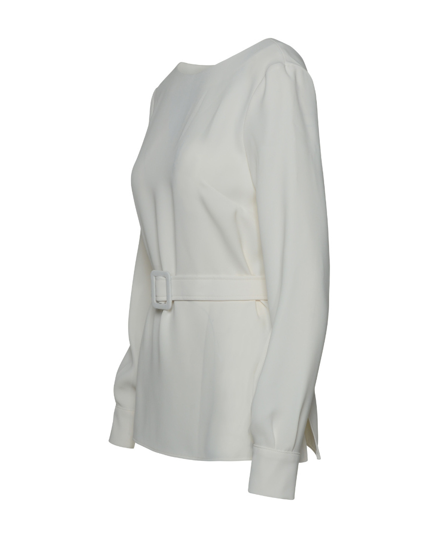 P.a.r.o.s.h White Polyester Blouse In Gray