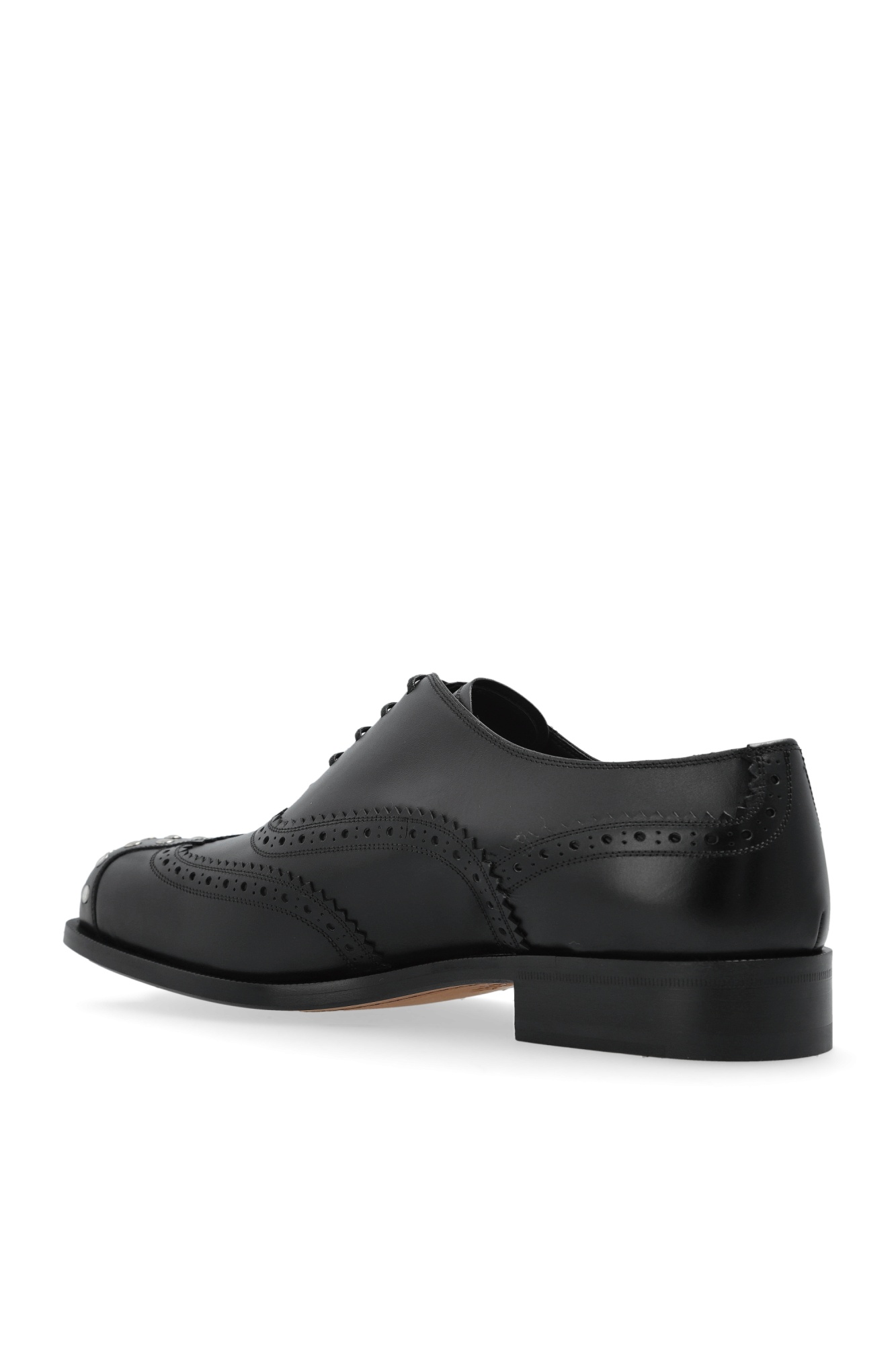 Bally Spiegel Stud Embellished Oxford Shoes In Black