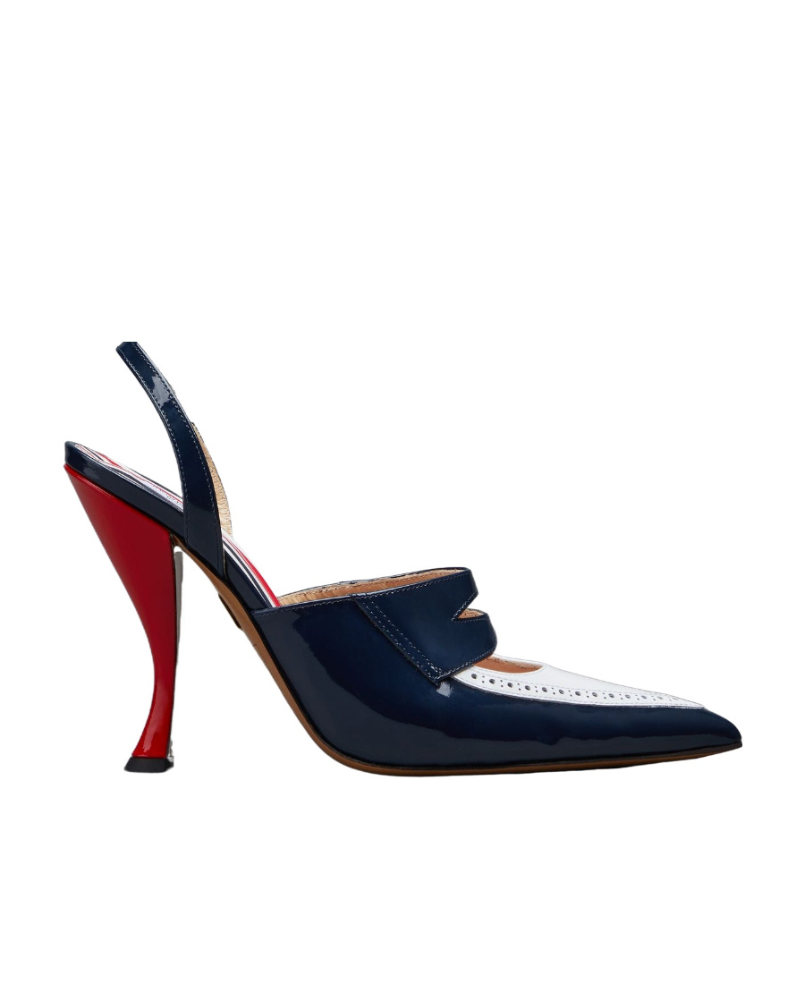 Thom Browne Curved-heel 120mm Leather Pumps In Black