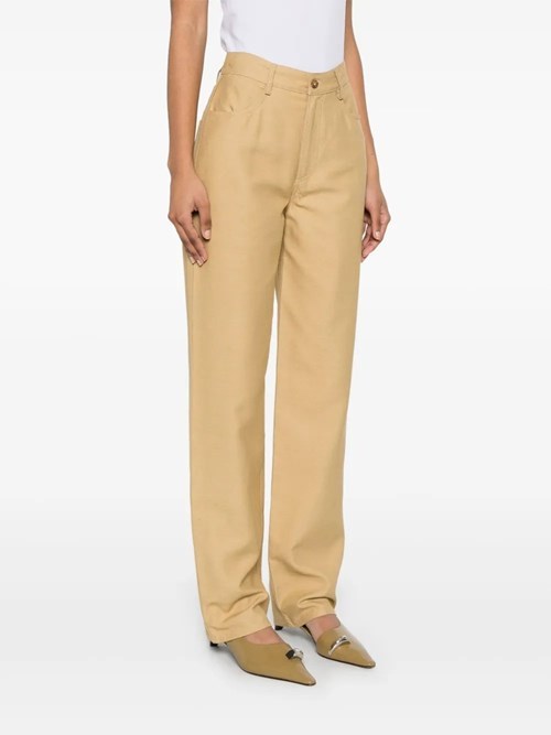 Loulou Studio Ardea Trousers In Neutral