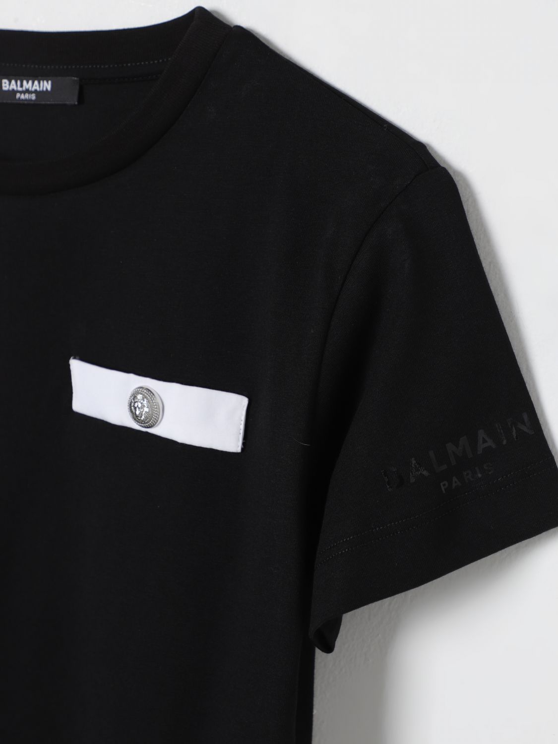 Balmain Logo-print T-shirt In Black