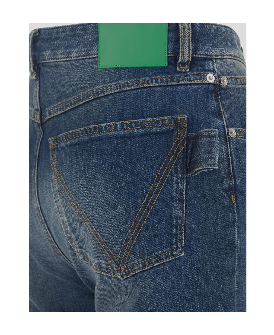 Bottega Veneta Mid-rise Straight-leg Jeans In Blue