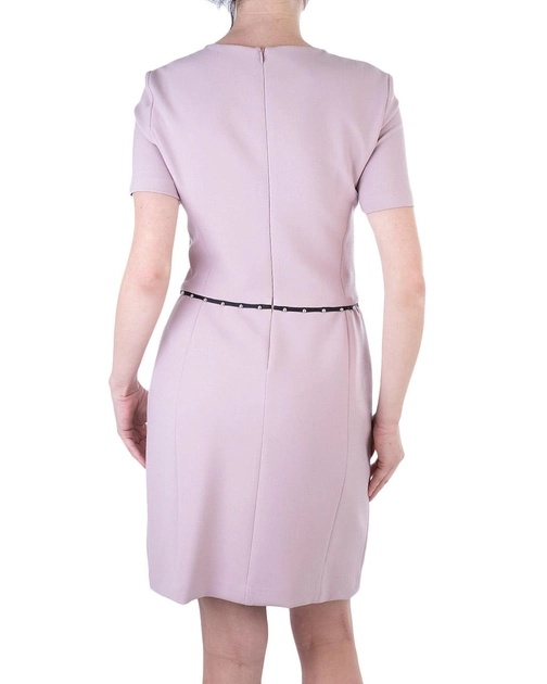 Emporio Armani Short-sleeved Round-necked Dress In Pink