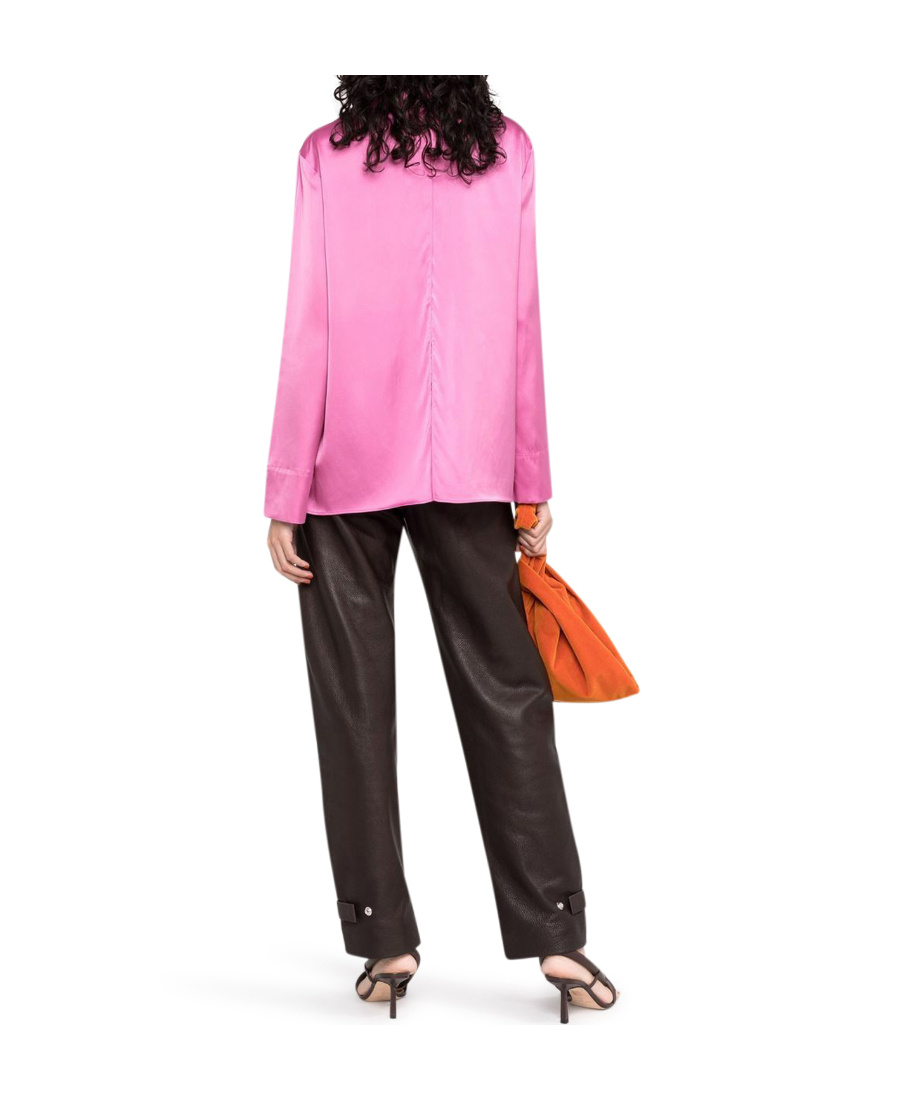 Jacquemus La Chemise Notte Logo-plaque Shirt In Pink
