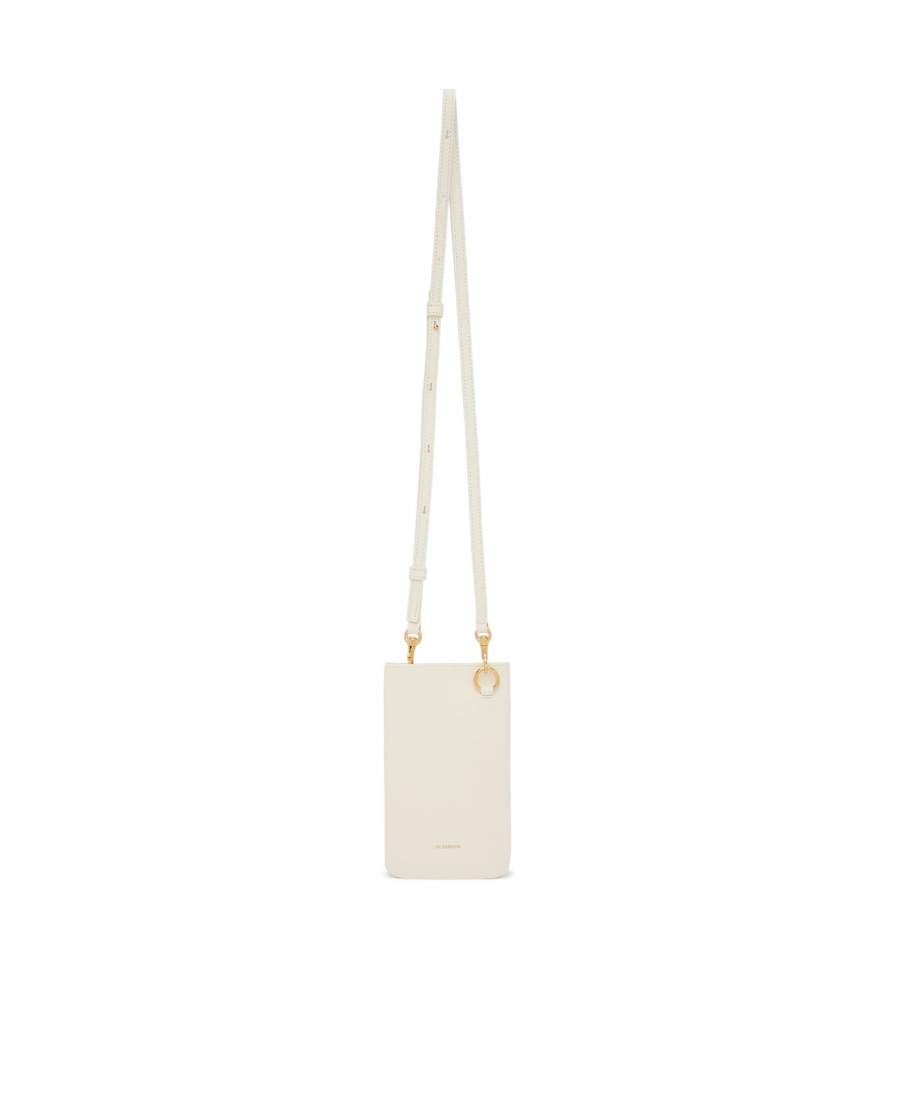 Jil Sander Rectangular-shaped Neck Phone Holder In White