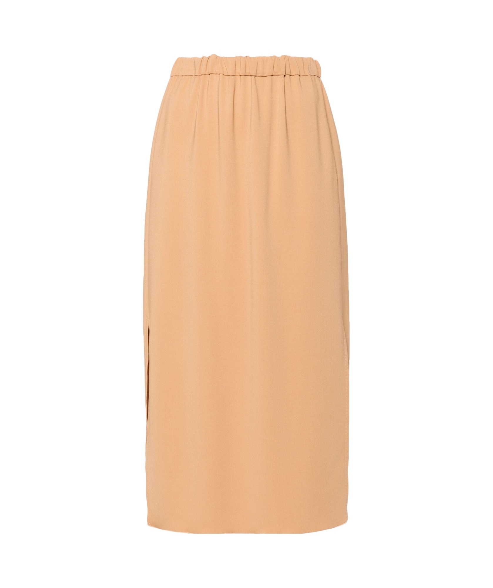 Shop Forte Forte Crepe Midi Skirt In Nude