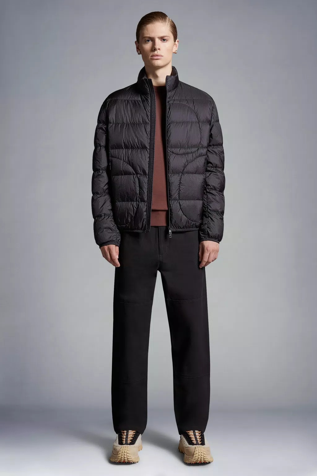Moncler Logo-embroidered Cotton Track Pants In Black