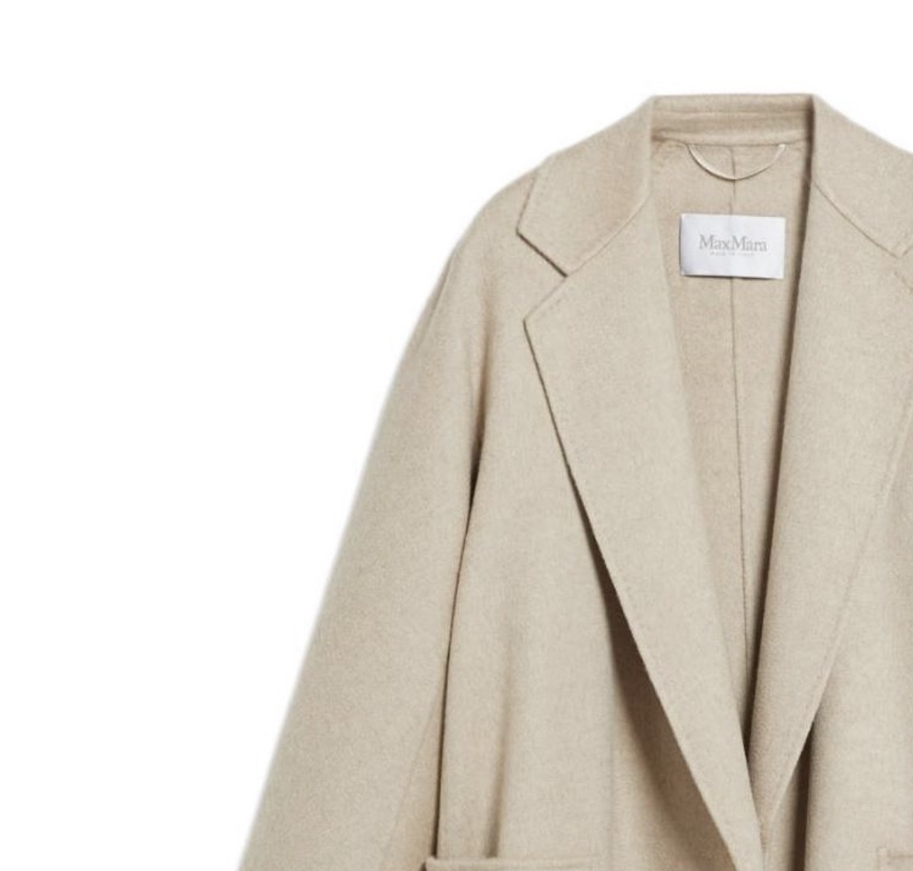 Max Mara Luxurious Cashmere Jacket In Beige For The Modern Woman In Nude