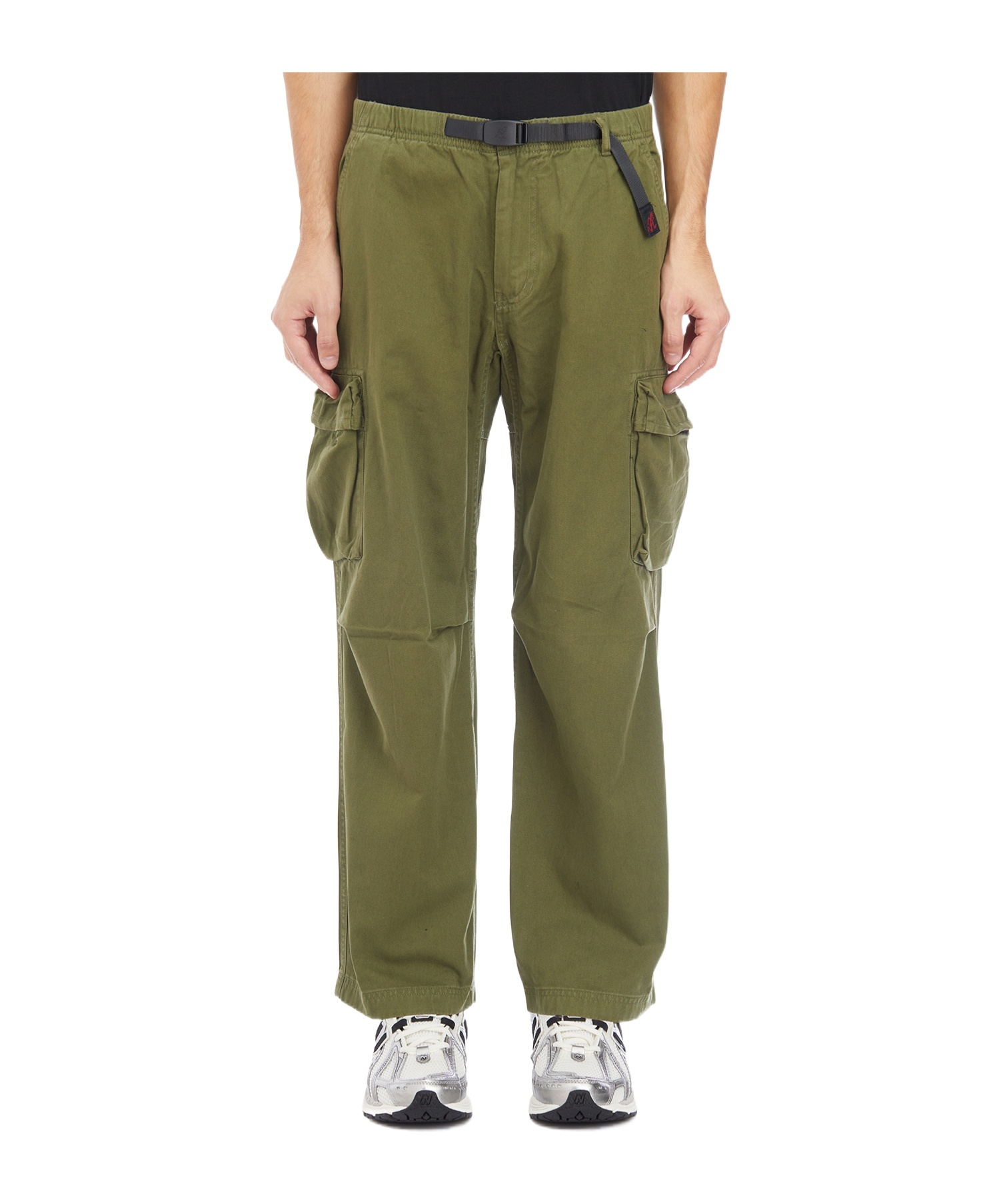 Gramicci Elastic Waist Casual Pants In Green