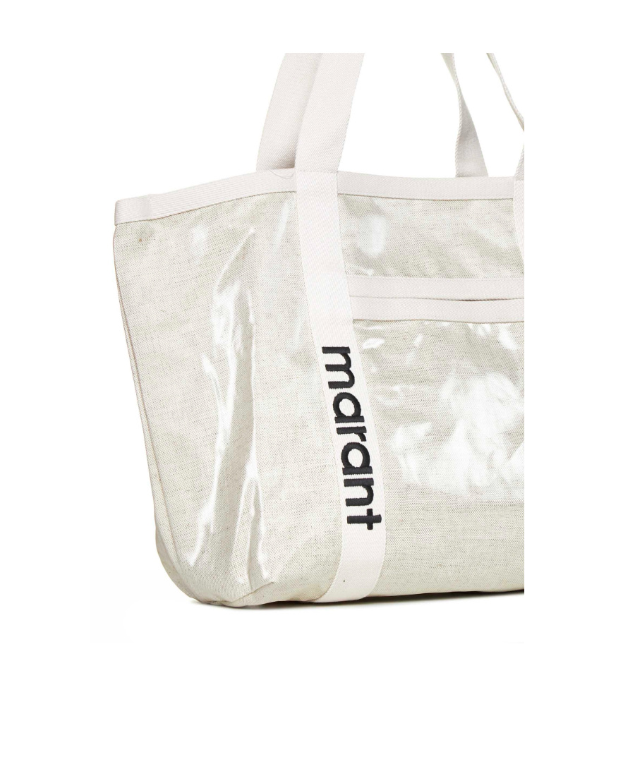 Isabel Marant Darwen Logo-embroidered Tote Bag In White
