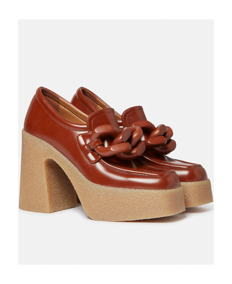 Stella Mccartney Skyla Chain-linked Pumps In Red