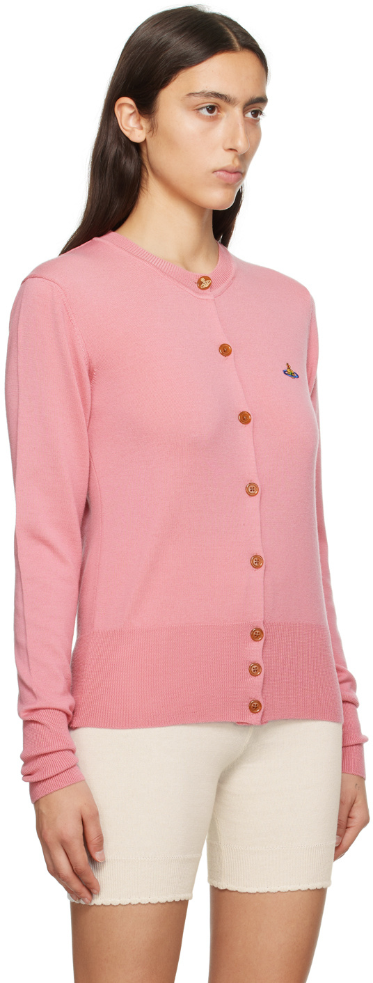 Vivienne Westwood Bea Orb-embellished Button Cardigan In Purple