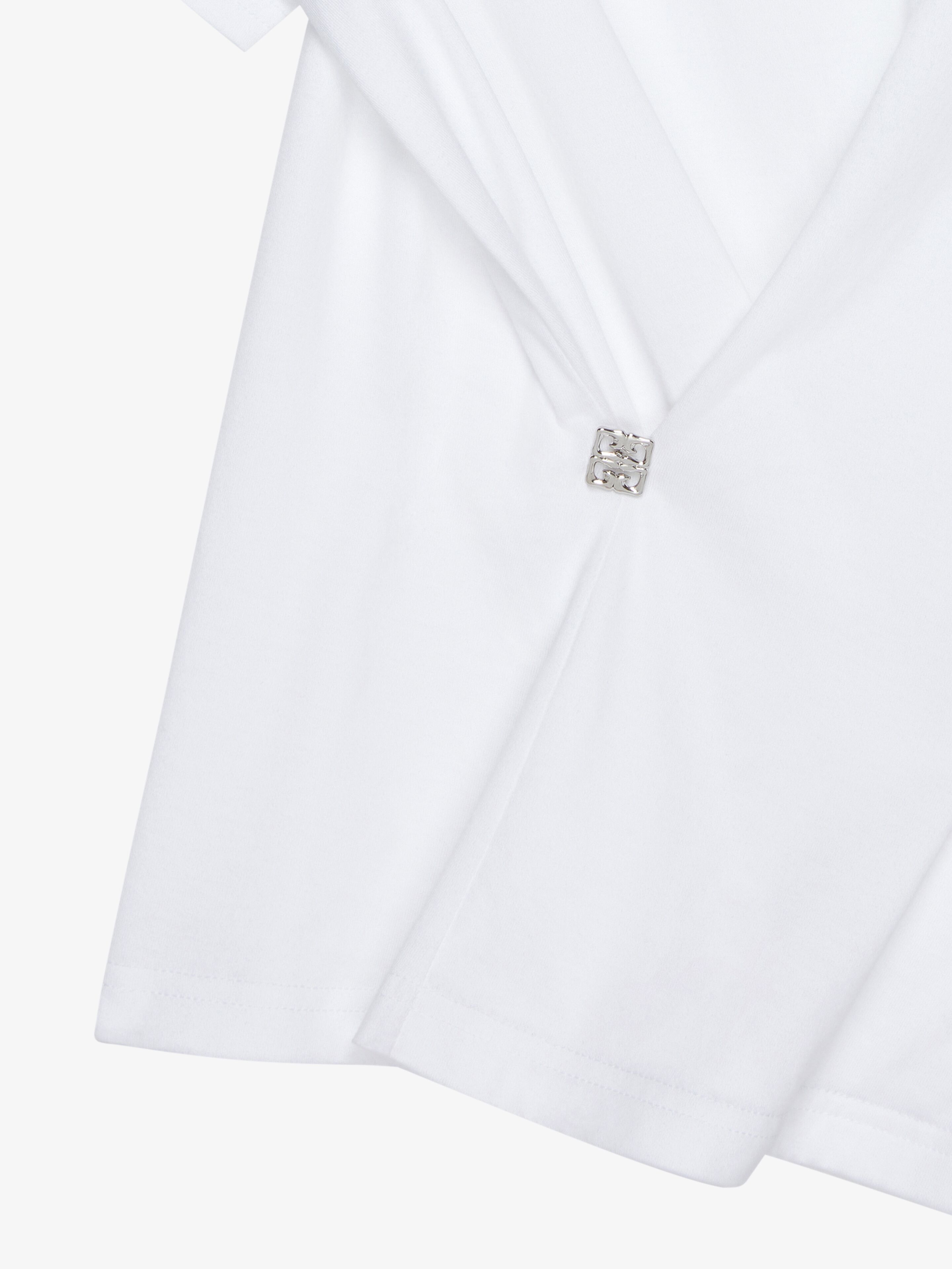 Givenchy Cross-over Cotton T-shirt In White