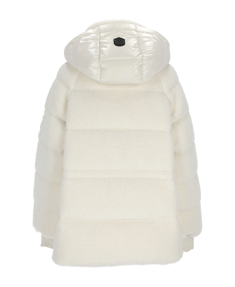 Mackage Edana Teddy Bear Down Jacket In White