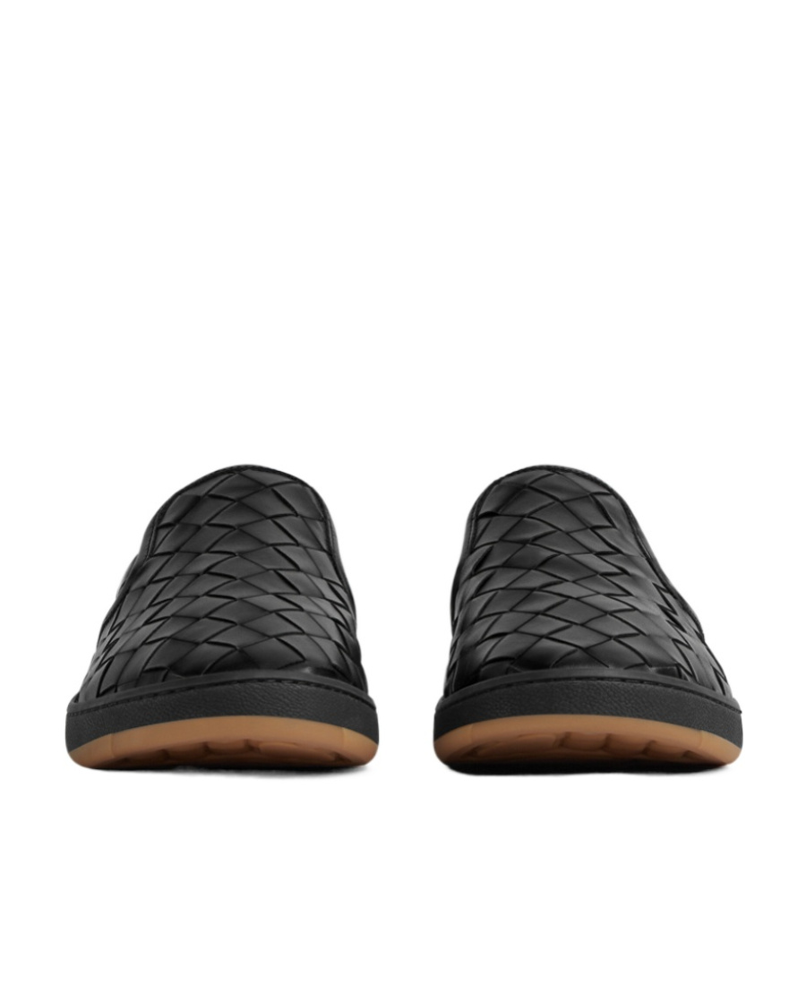 Shop Bottega Veneta Sawyer Sneaker In Black
