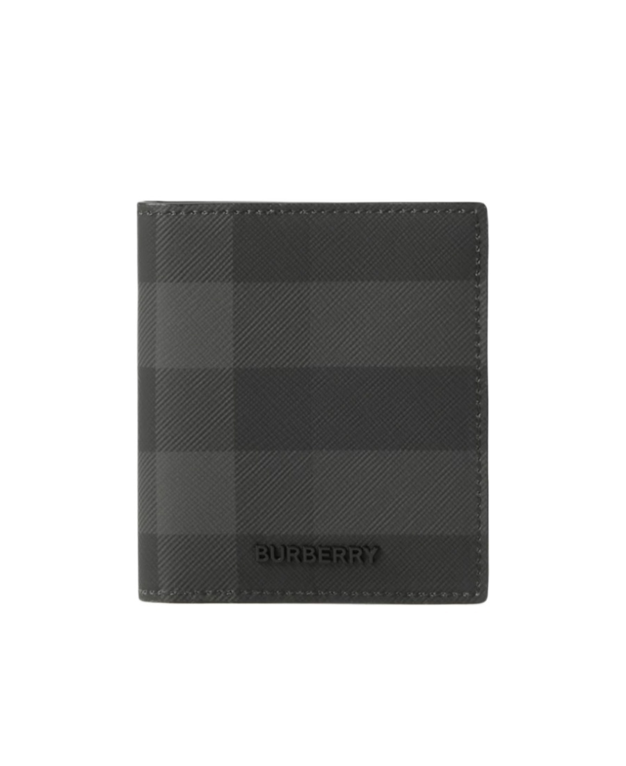 BURBERRY LOGO-LETTERING BI-FOLD WALLET