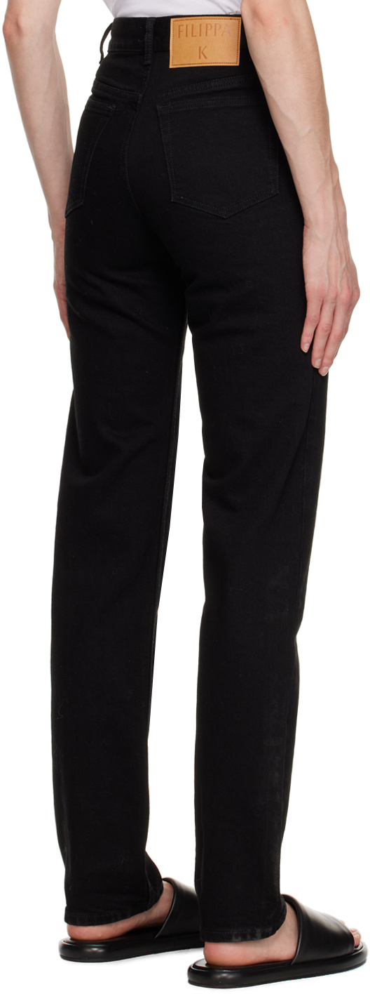 Filippa K Tapered Mid-rise Jeans In Black