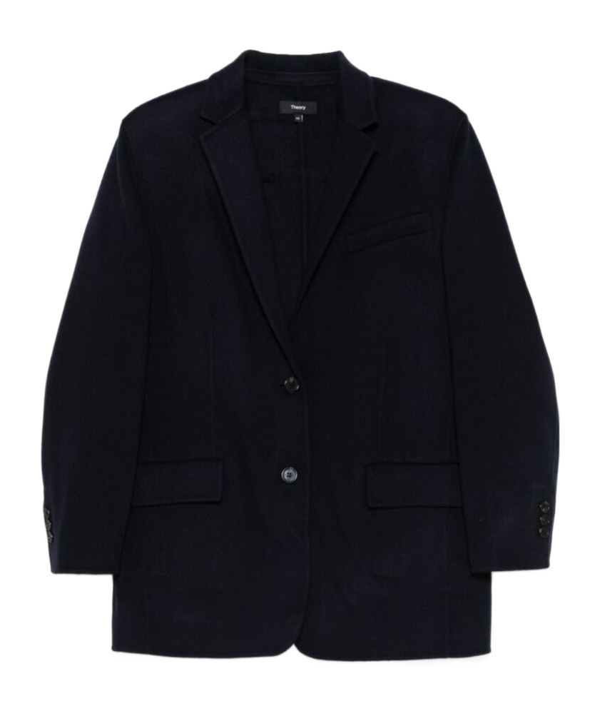 Shop Theory Cashmere Blazer In Black