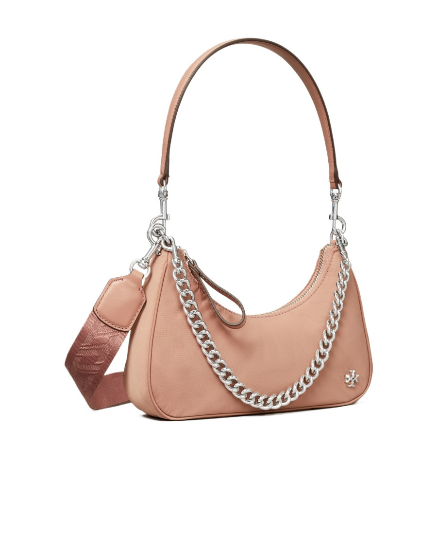 Tory Burch Small 151 Mercer Shoulder Bag In Nude