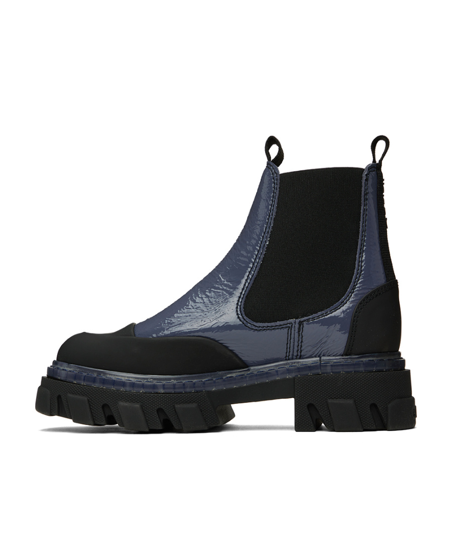 Ganni Low-end Chelsea Boots In Black
