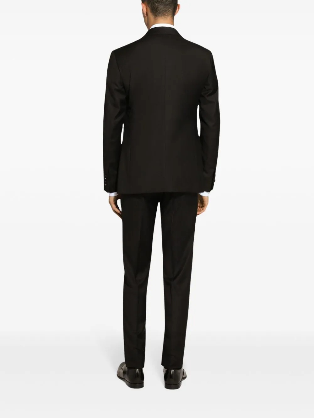 Dolce & Gabbana Two-piece Single-breasted Dinner Suit Set In Black