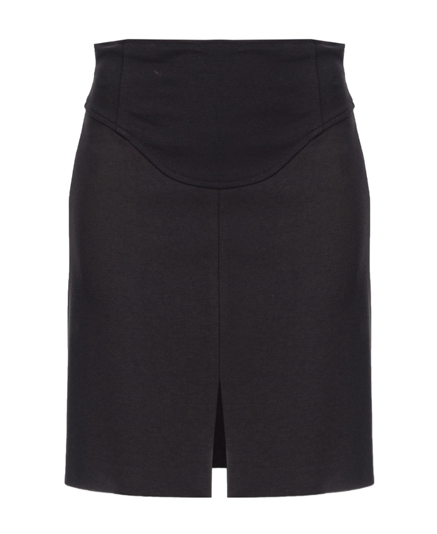 Shop Pinko Zip-up High-waist Skirt In Black