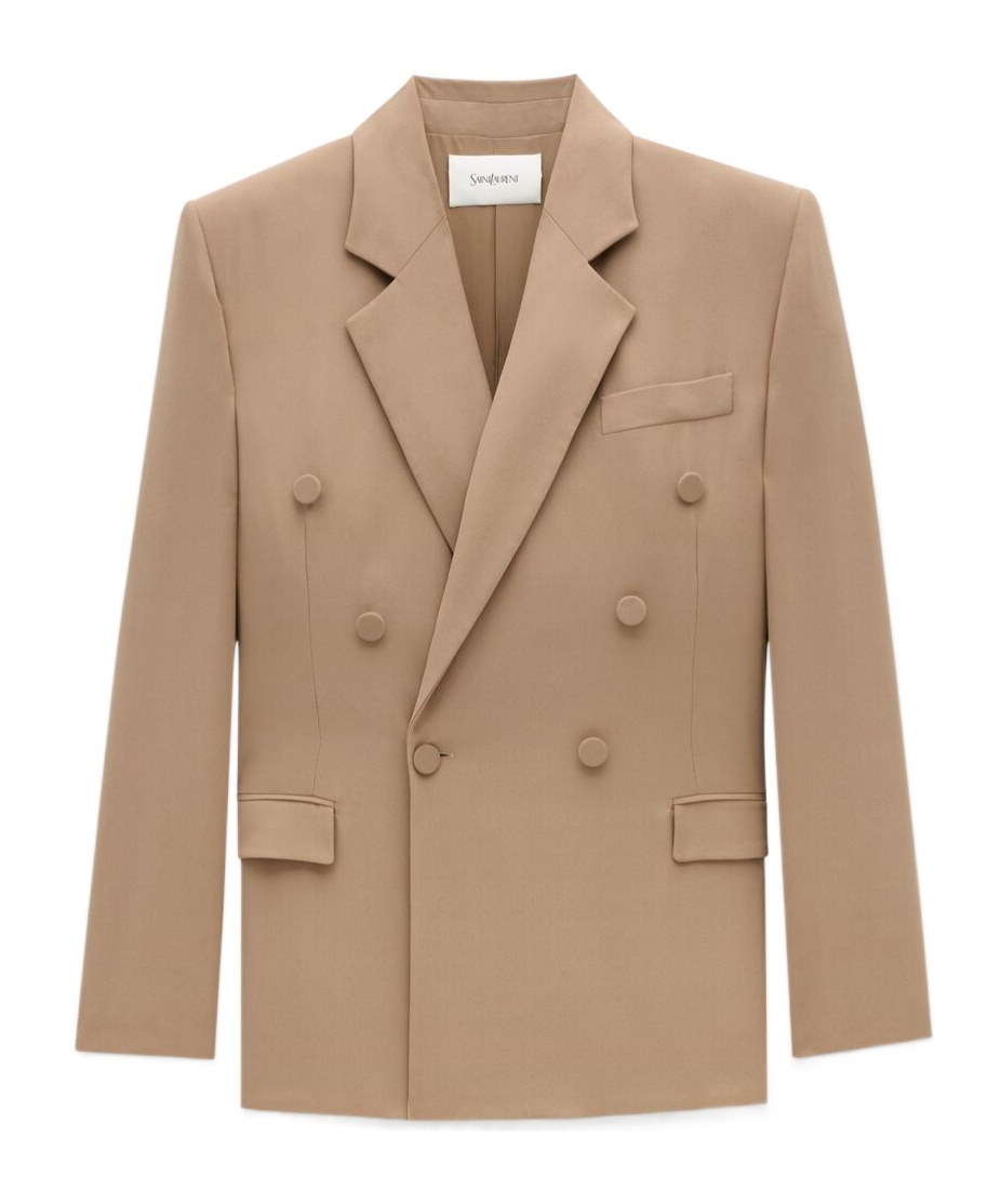 SAINT LAURENT SAINT LAURENT OVERSIZED DOUBLE-BREASTED JACKET