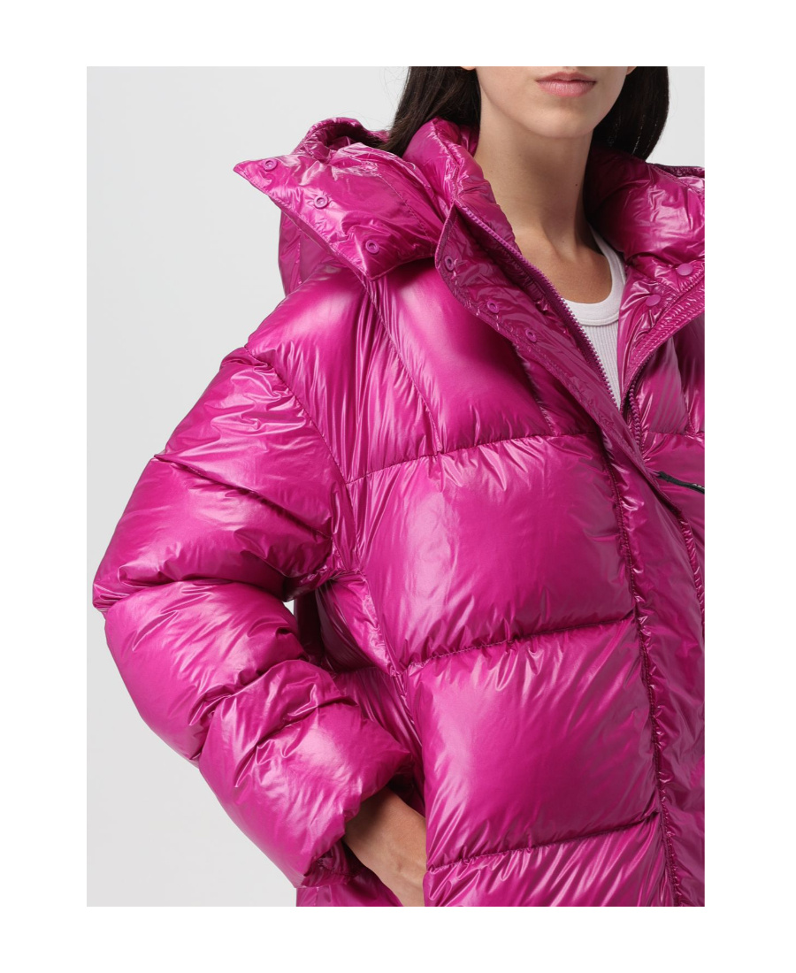 Aspesi Giacca Imbottita Con Cappuccio Staccabile In Pink