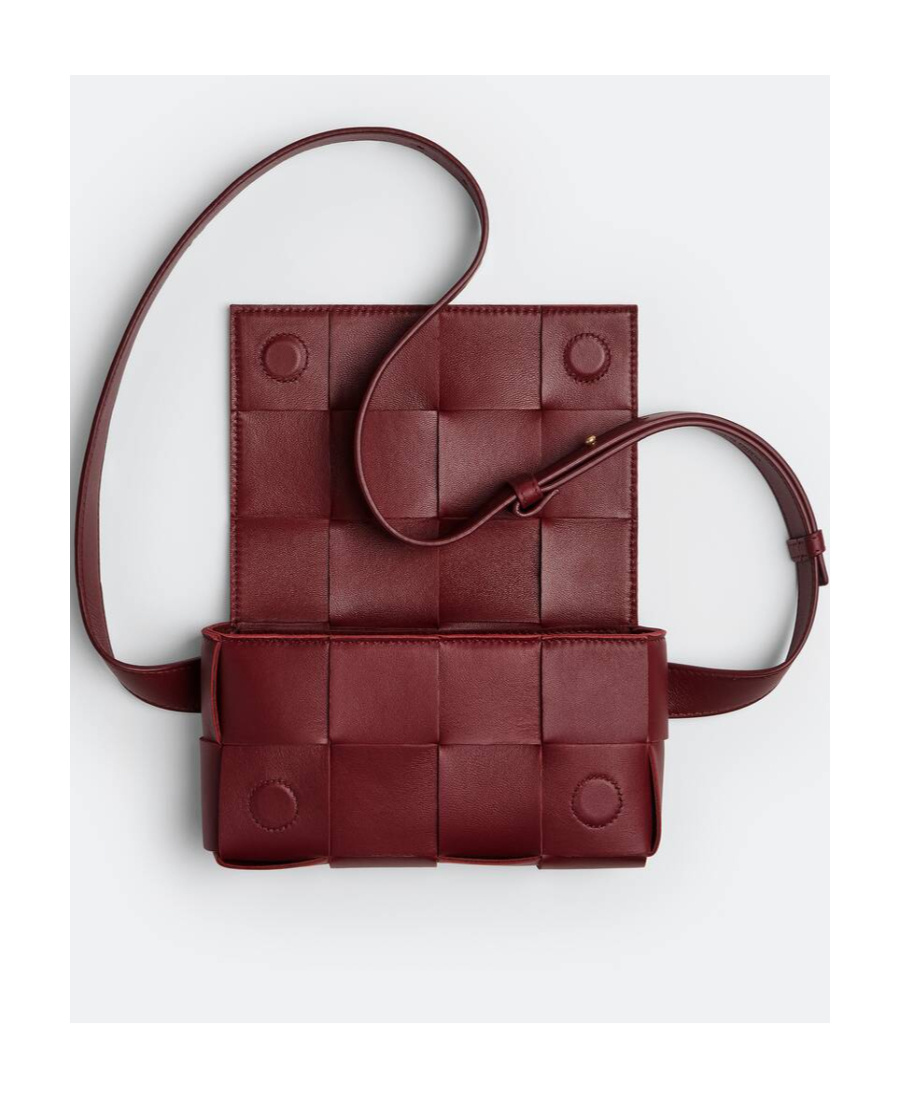 Bottega Veneta Interwoven-design Shoulder Bag In Brown