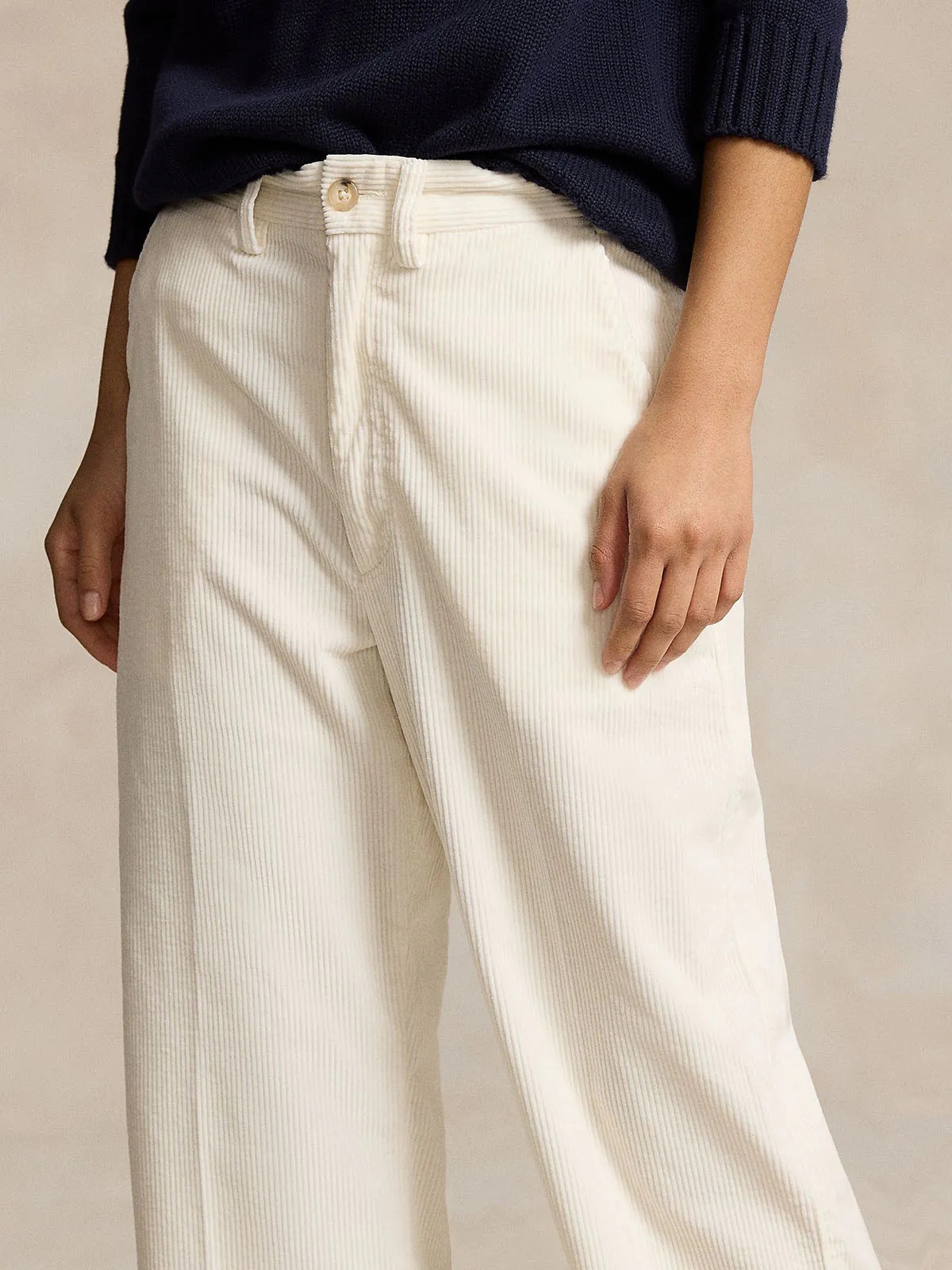 Polo Ralph Lauren Corduroy Trousers In White