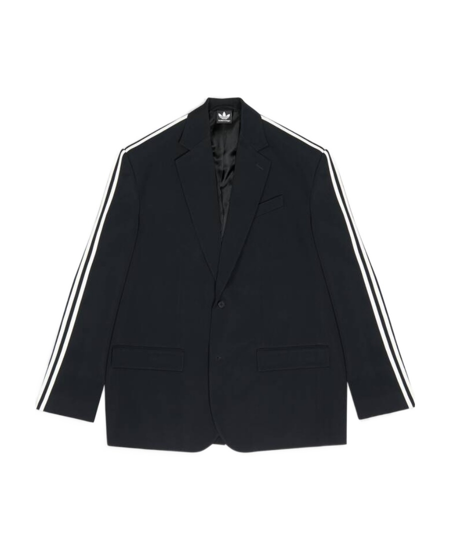 BALENCIAGA X ADIDAS STRIPED BLAZER
