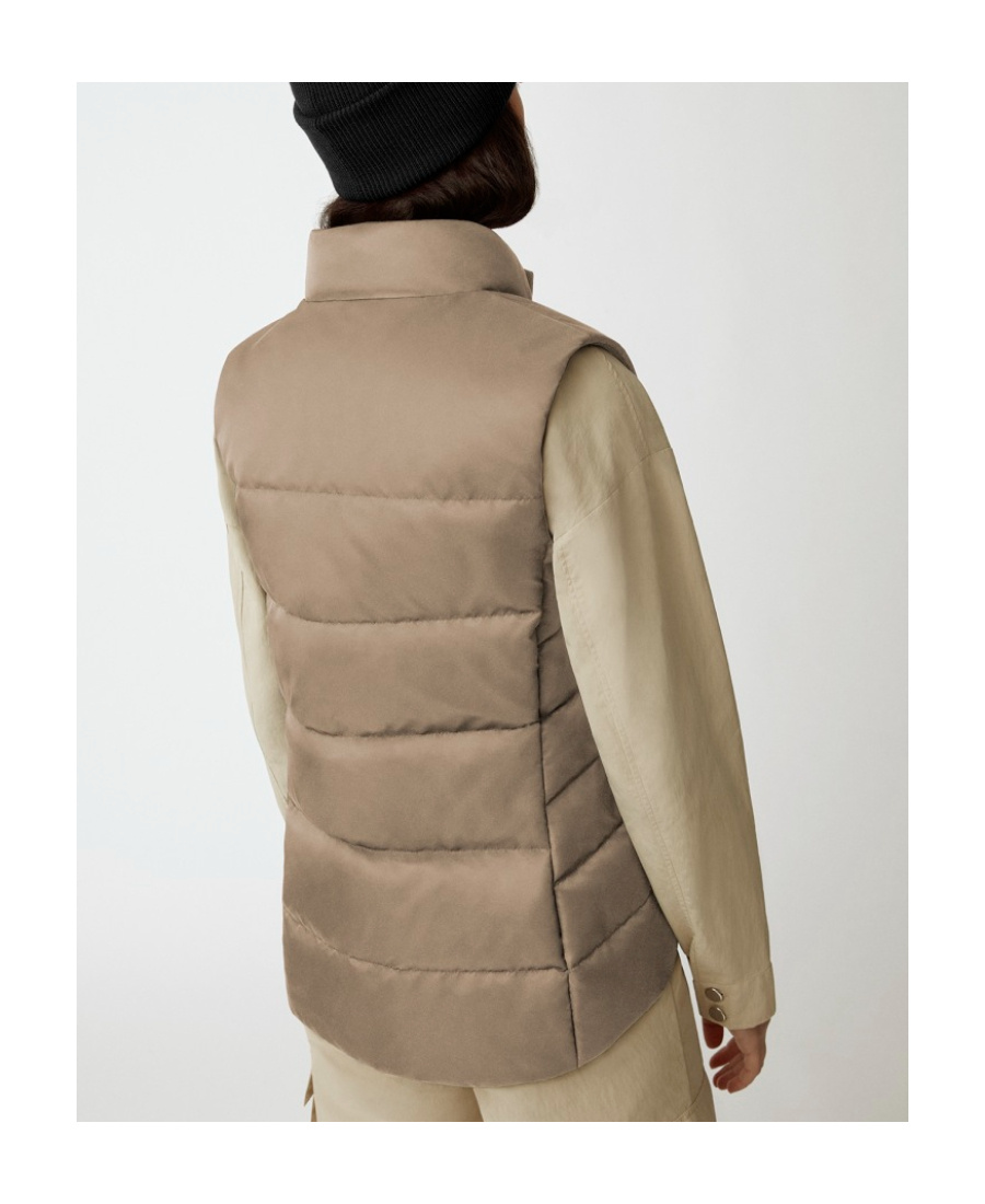 Shop Canada Goose Sleevless Down Vest In Brown