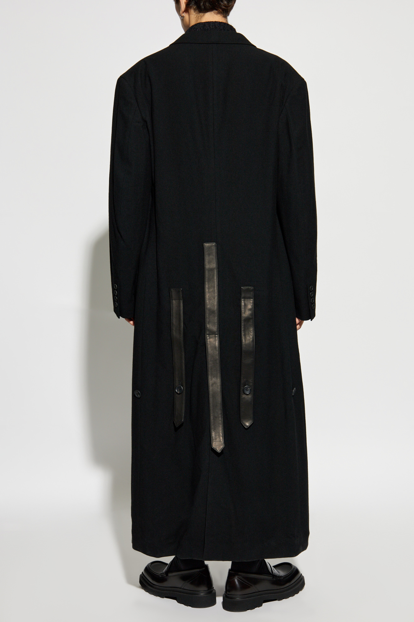 Yohji Yamamoto Single-breasted Coat In Black