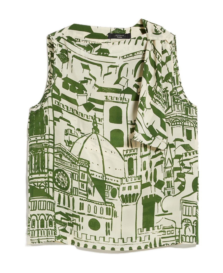 Shop Weekend Max Mara Sleeveless Vest With Round Neck In White