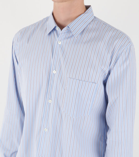 Comme Des Garçons Striped Shirt In White