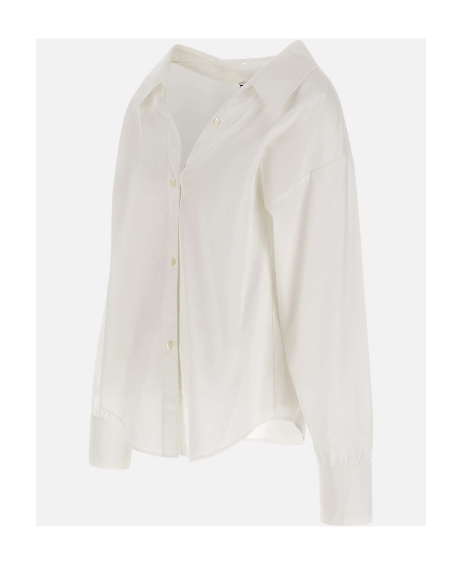 Moschino V-neck Shirt In White