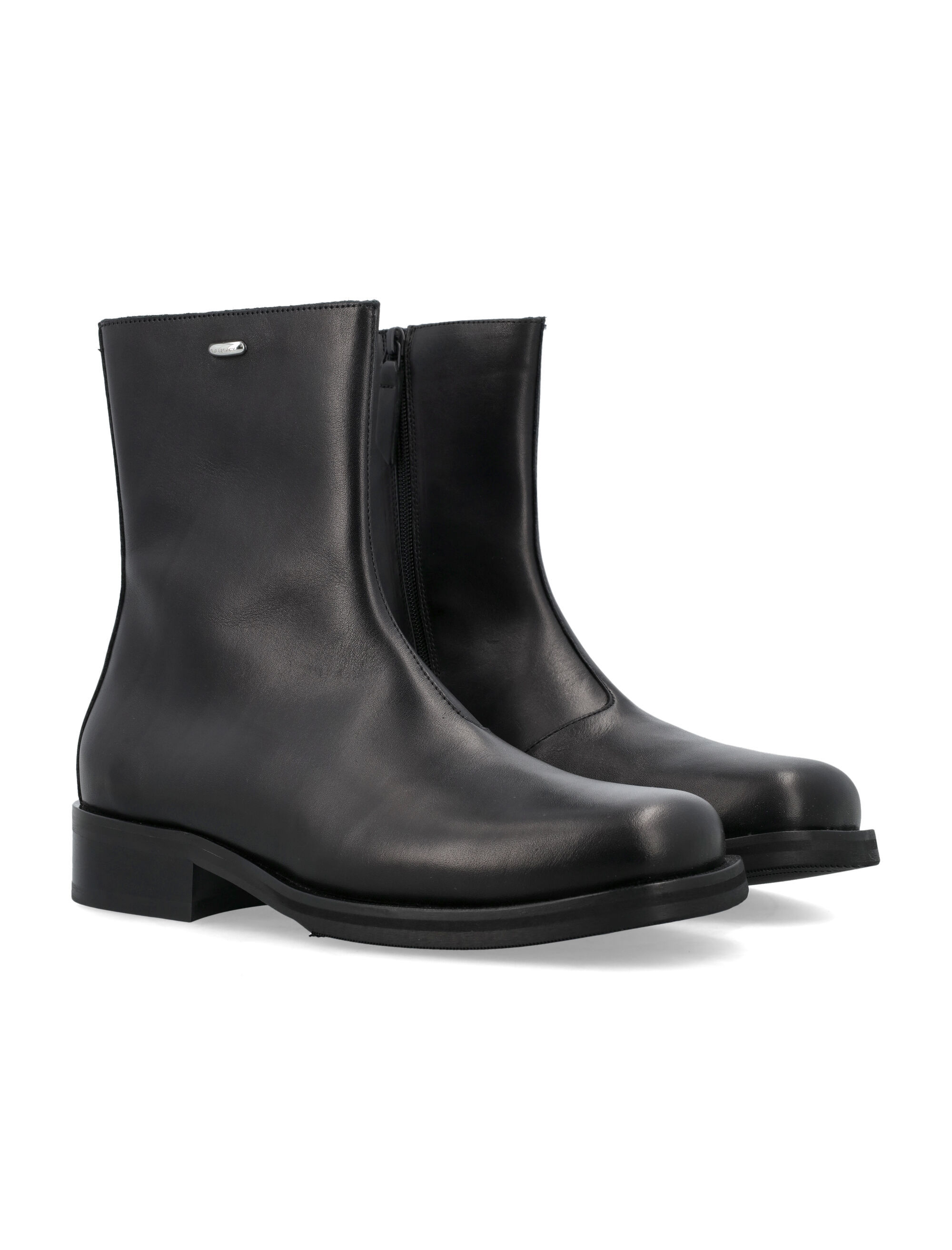 Our Legacy Round-head Short Boots In Black