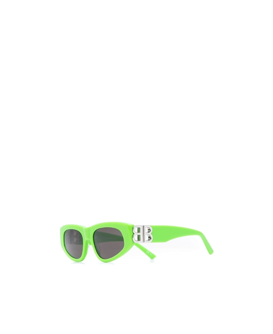 Balenciaga 0095s Dynasty Cat-eye Acetate Sunglasses In Green