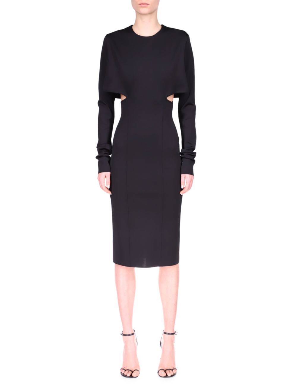 Givenchy Cut-out Detailed Pencil Dress In Black