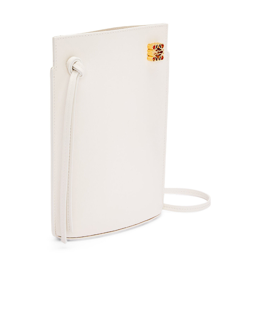 Loewe Schultertasche Dice Pocket Aus Leder In White