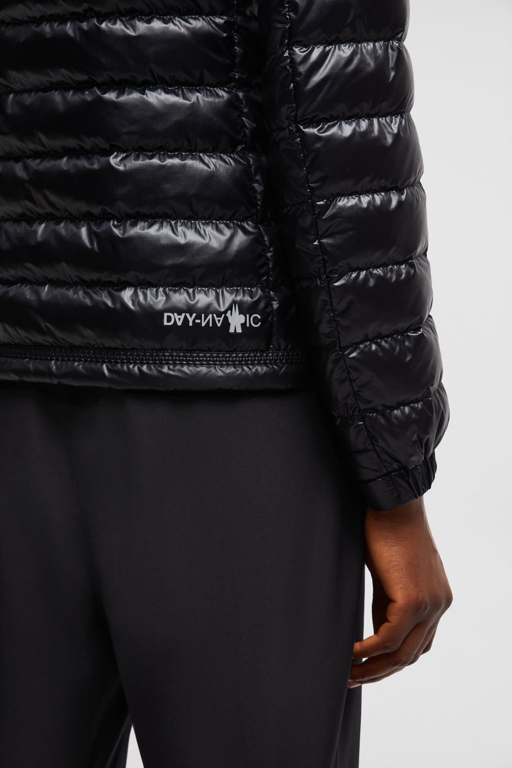 Moncler Logo-patch Padded-design Jacket In Black