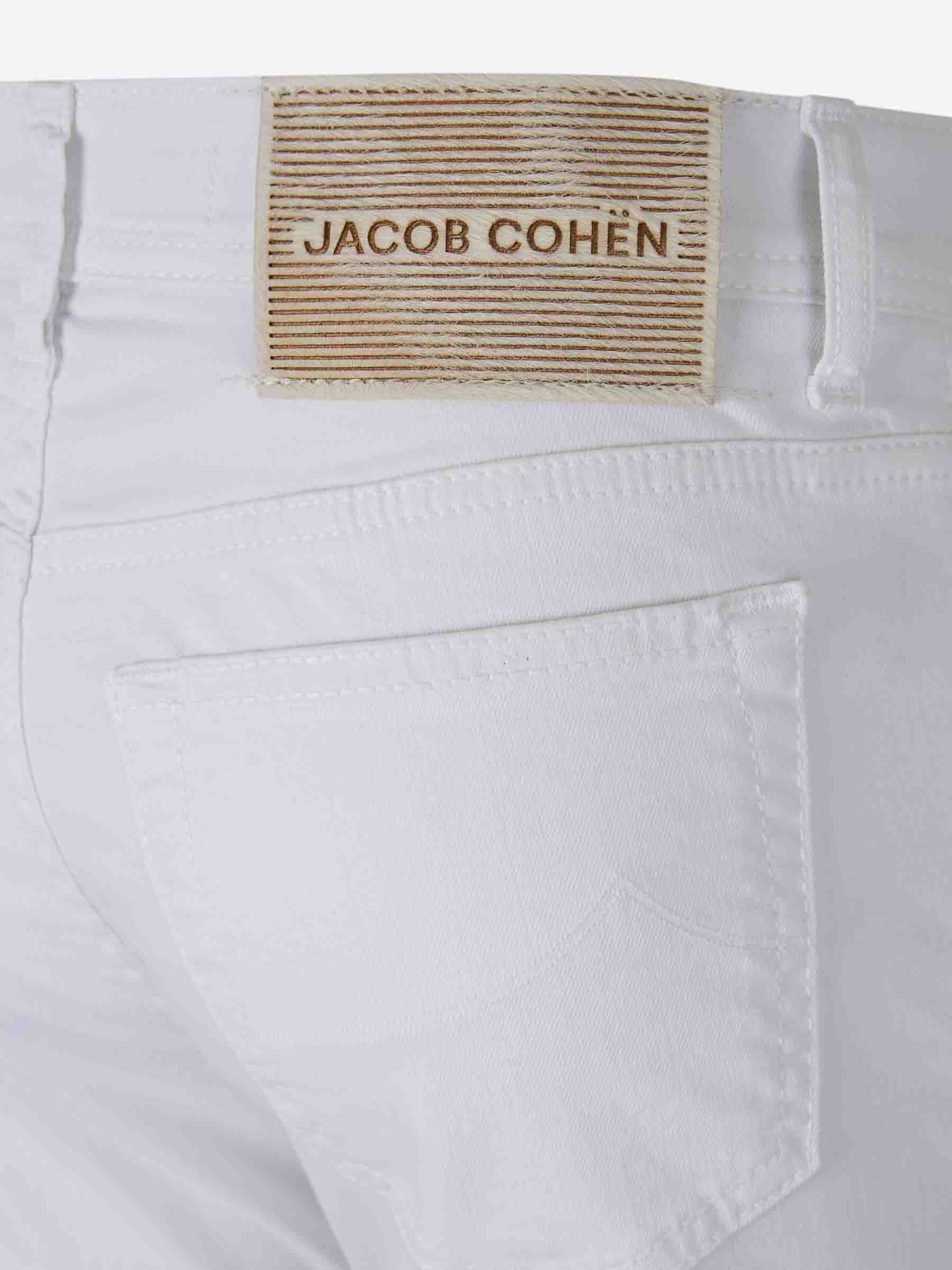 Shop Jacob Cohen Tonal Skinny Jeans In White