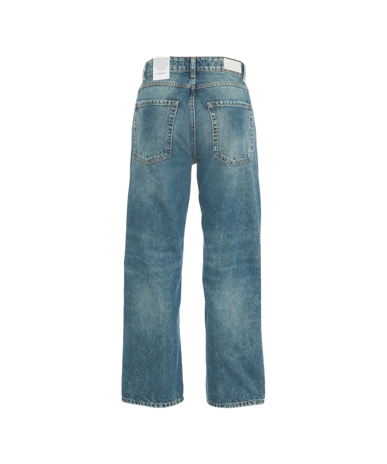 Icon Denim Denim Trousers With Belt Loops In Blue