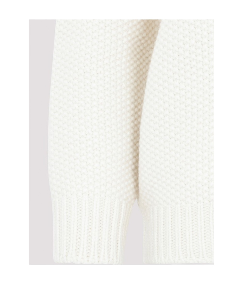Chloé Crew-neck Cashmere Jumper In White