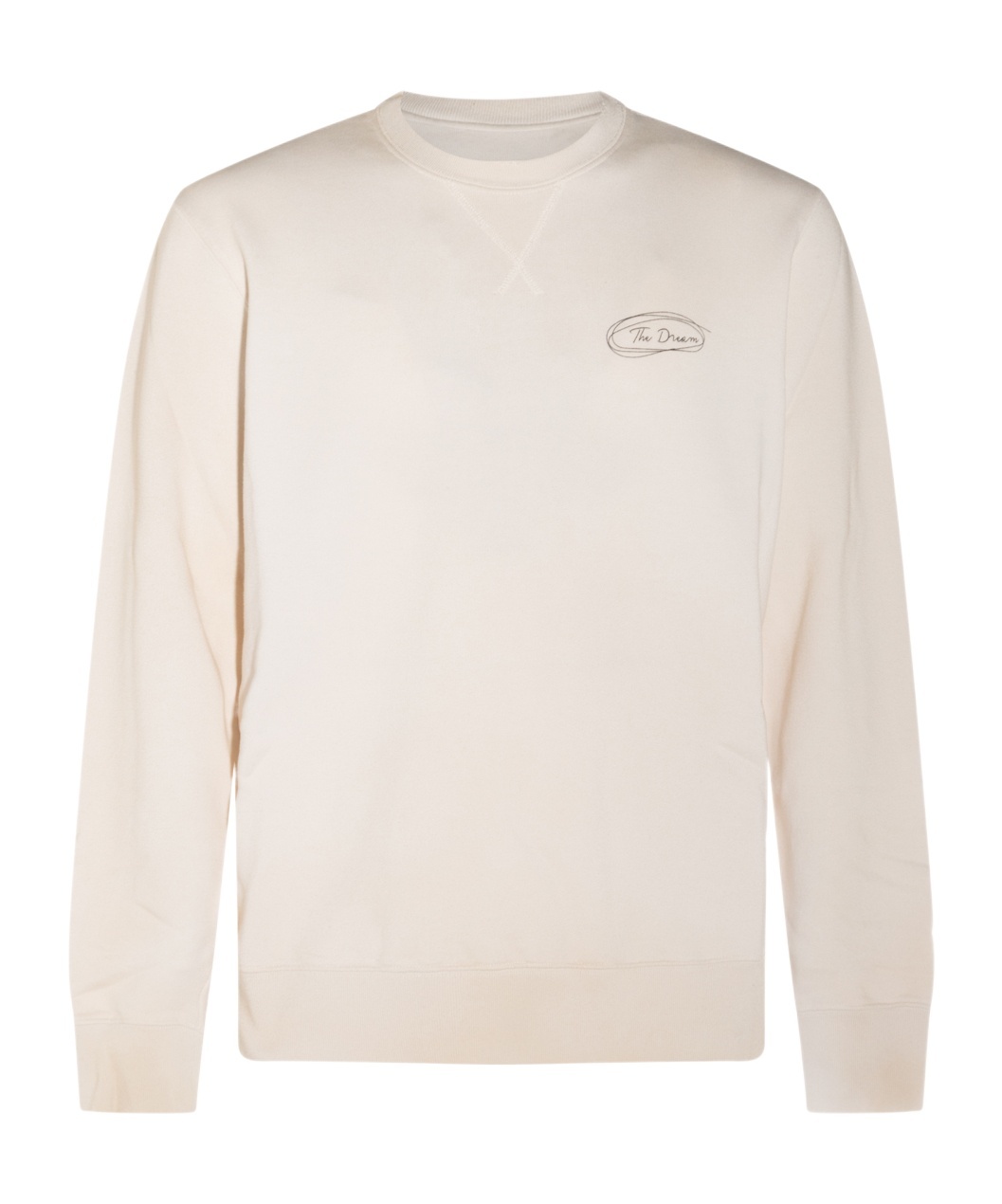 Golden Goose Sweatshirt With The Dream Print Sweatshirts Beige In White