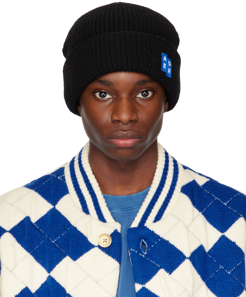 Ader Error Logo Woolen Cap In Black