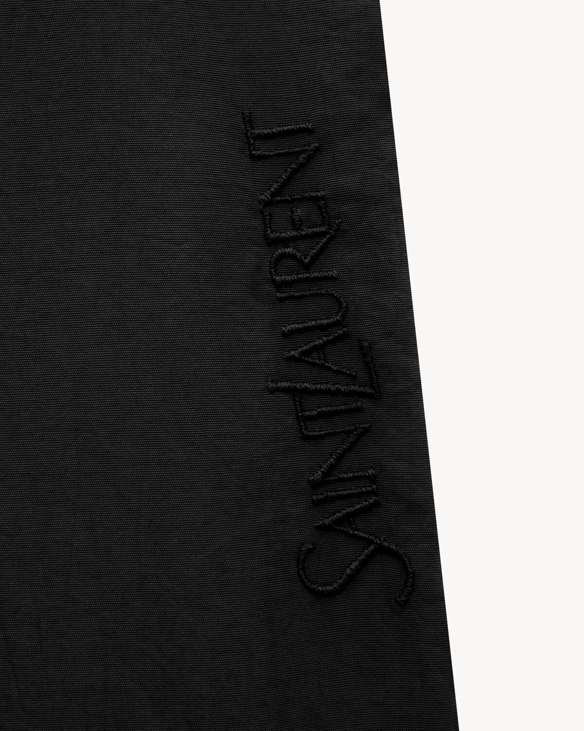 Saint Laurent Waist Drawstring Swim Shorts In Black